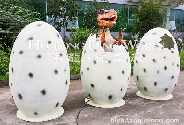 華龍藝術(shù)侏羅紀(jì)恐龍侏羅紀(jì)公園 博物館園林景觀 互動拍照恐龍蛋組合高1.8M